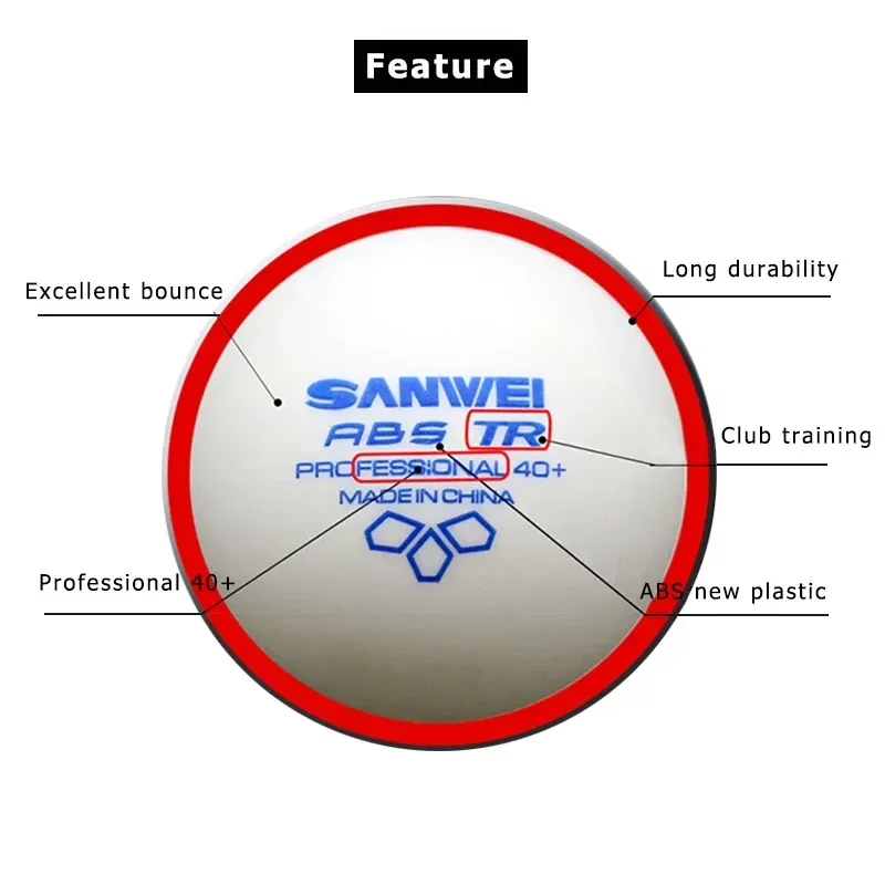 SANWEI-ABS TR 3 كرات تنس الطاو - مراجعة Table Tennis Vr وسعره
