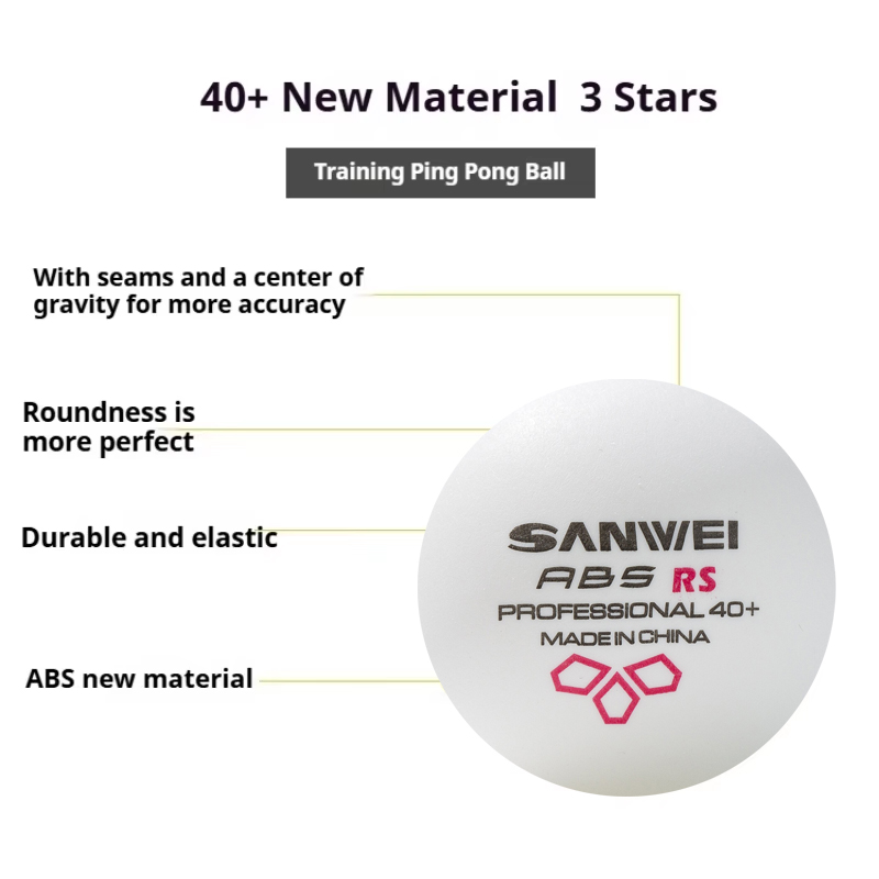 SANWEI RS40 + 3 نجوم كرات تنس  - مراجعة Table Tennis Vr وسعره