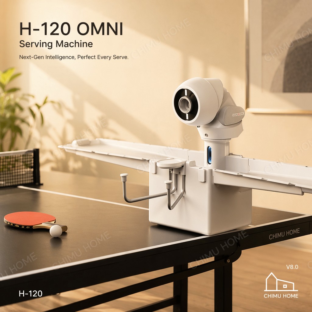 【CHIMU HOME】جهاز OMNI الذكي لت - مراجعة Table Tennis Machine وسعره